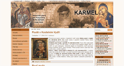 Desktop Screenshot of karmel.cz