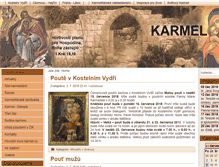 Tablet Screenshot of karmel.cz