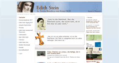 Desktop Screenshot of edithstein.karmel.at