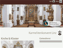 Tablet Screenshot of linz.karmel.at
