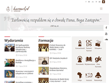 Tablet Screenshot of karmel.pl